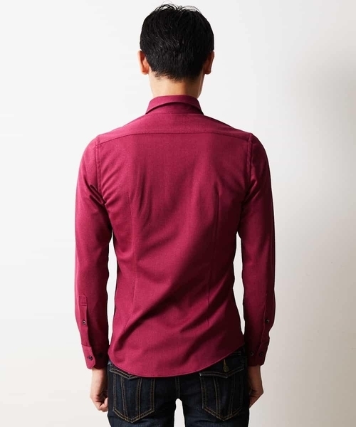 MICHEL KLEIN HOMME (ミッシェルクランオム)の「シャツ(ロジェ)(シャツ/ブラウス・メンズ・ホワイト/ブラック/パープル/ワインレッド・MEDIUM/LARGE/X-LARGE)」の18枚目の写真