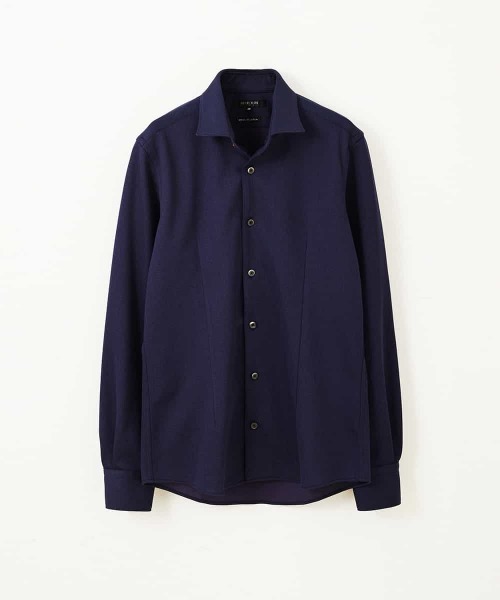 MICHEL KLEIN HOMME (ミッシェルクランオム)の「シャツ(ロジェ)(シャツ/ブラウス・メンズ・ホワイト/ブラック/パープル/ワインレッド・MEDIUM/LARGE/X-LARGE)」の3枚目の写真