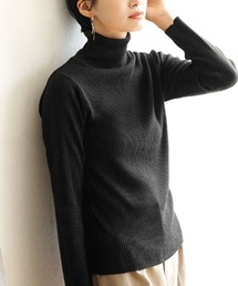 zootie | チクチクしない リブニット［タートルネック］(ニット/セーター)