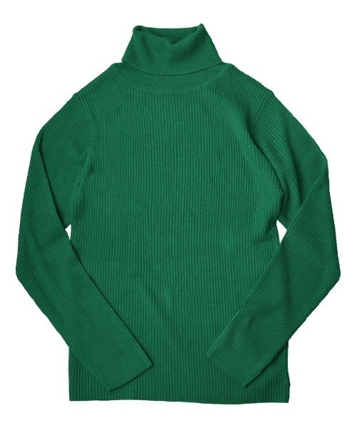 zootie（ズーティー）の「チクチクしない リブニット［タートルネック］（ニット/セーター・レディース・ブラック/ミント/アイボリー/杢グレー/ベージュ系その他/ダークオリーブ/ブラウン系その他/マスタード/ラベンダー/ブルー/ブラウン系その他2/チャコールグレー/グリーン/ターコイズブルー/ベージュ系その他2/レッド/ケリーグリーン/フューシャピンク/ライトピンク/イエロー・L/M/LL）」の21枚目の写真