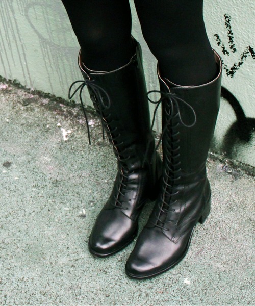 セール あしながおじさん レースアップロングブーツ ブーツ あしながおじさん アシナガオジサン のファッション通販 Zozotown