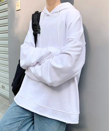 neos | 【neos -addictive design-】ビッグシルエット ミニ裏毛 ダメージ加工 プルオーバー パーカー(パーカー)