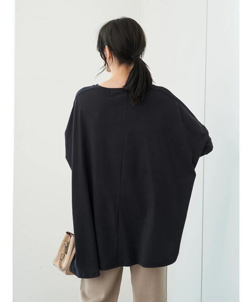 AMERICAN HOLIC(アメリカンホリック)の「アシンメトリーカットチュニック *(Tシャツ/カットソー・レディース・ライトグレー/ブラック/ブラウン/キャメル・FREE)」の9枚目の写真
