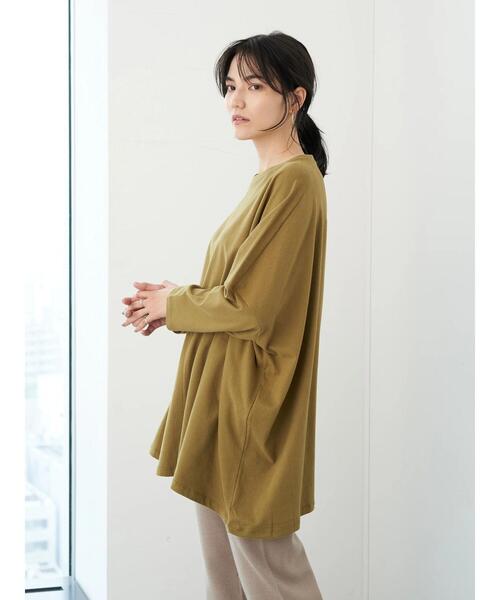 AMERICAN HOLIC(アメリカンホリック)の「アシンメトリーカットチュニック *(Tシャツ/カットソー・レディース・ライトグレー/ブラック/ブラウン/キャメル・FREE)」の13枚目の写真