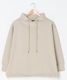 AMERICAN HOLIC | スタンドカラー裾ドロスト裏毛プルオーバー　＊(Tシャツ/カットソー)