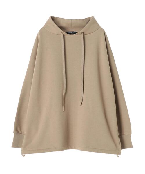 AMERICAN HOLIC（アメリカンホリック）の「スタンドカラー裾ドロスト裏毛プルオーバー　＊（Tシャツ/カットソー・レディース・ライトグレー/ベージュ/モカ/ネイビー・L/M）」の10枚目の写真