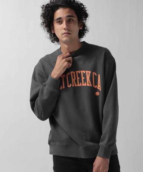 BAYFLOW（ベイフロー）の「プリントスウェット L/S（スウェット・メンズ・その他5/チャコール/ライトピンク・LARGE/MEDIUM）」の2枚目の写真