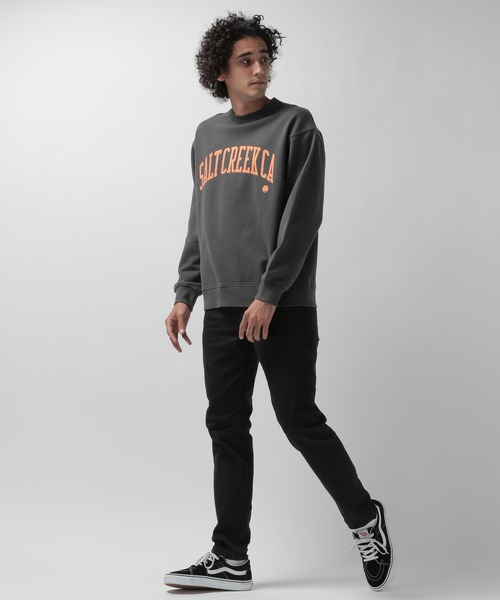 BAYFLOW（ベイフロー）の「プリントスウェット L/S（スウェット・メンズ・その他5/チャコール/ライトピンク・LARGE/MEDIUM）」の8枚目の写真