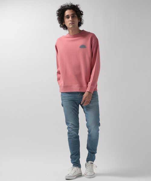 BAYFLOW（ベイフロー）の「プリントスウェット L/S（スウェット・メンズ・その他5/チャコール/ライトピンク・LARGE/MEDIUM）」の9枚目の写真