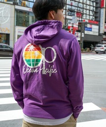 【OP / オーピー】ジップアップパーカー / バックプリント ユニセックス