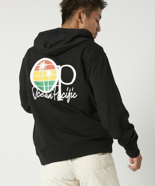 Ocean Pacific（オーシャンパシフィック）の「【OP / オーピー】ジップアップパーカー / バックプリント  ユニセックス（パーカー・メンズ・ブラック/グレー/パープル系その他・MEDIUM/LARGE/X-LARGE）」の4枚目の写真