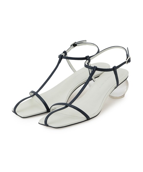 ADAM ET ROPE'(アダムエロペ)の「クリアボールヒールサンダル(サンダル・レディース・ホワイト/ネイビー・23.0cm/23.5cm/24.0cm/24.5cm)」の10枚目の写真