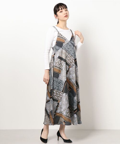セール パネル柄キャミワンピース ワンピース Rose Bud ローズバッド のファッション通販 Zozotown