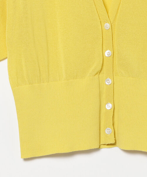 Ray BEAMS（レイビームス）の「Ray BEAMS / キーネック 7分袖 カーディガン（カーディガン/ボレロ・レディース・ブラック/イエロー/パープル系その他2・ONE SIZE）」の17枚目の写真