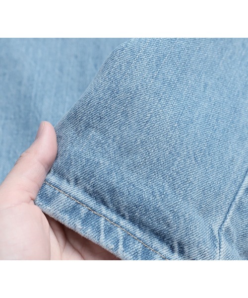 reca（レカ）の「美シルエット　ハイウエストストレートデニム（デニムパンツ・レディース・サックスブルー/ネイビー・L/M）」の17枚目の写真