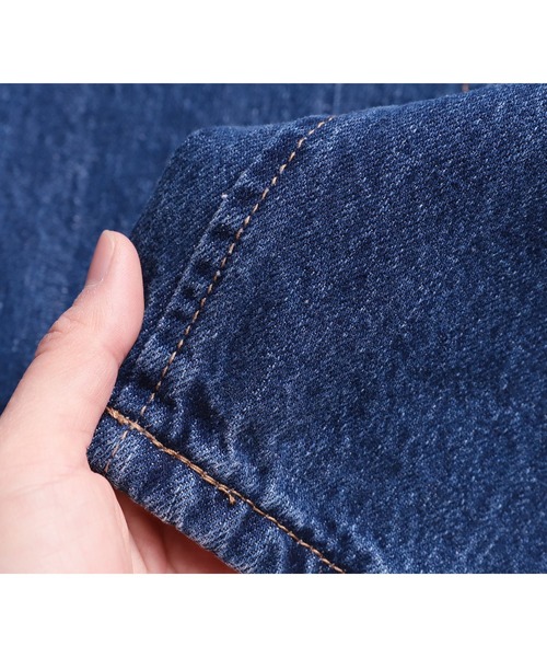 reca（レカ）の「美シルエット　ハイウエストストレートデニム（デニムパンツ・レディース・サックスブルー/ネイビー・L/M）」の19枚目の写真