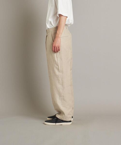 Steven Alan（スティーブンアラン）の「＜Steven Alan＞ SLUB/LINEN OX SUPER BAGGY TAPERED PANTS/パンツ（スラックス・メンズ・ダークブラウン/ナチュラル/コバルトブルー・S/M/XL/L）」の11枚目の写真