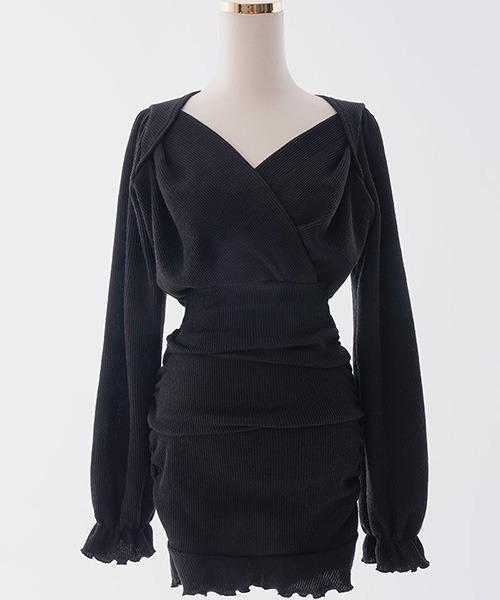 Chuu チュー のファッション 921 Chuu チュー シャーリングフィットワンピース ワンピース Nudeteengays Net