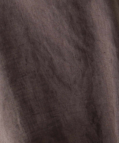 JET（ジェット）の「◆【ウォッシャブル】フレンチリネンVネック半袖ブラウス（シャツ/ブラウス・レディース・ホワイト/チャコールグレー/ベージュ/レモンイエロー/パープル系4・80/04）」の6枚目の写真