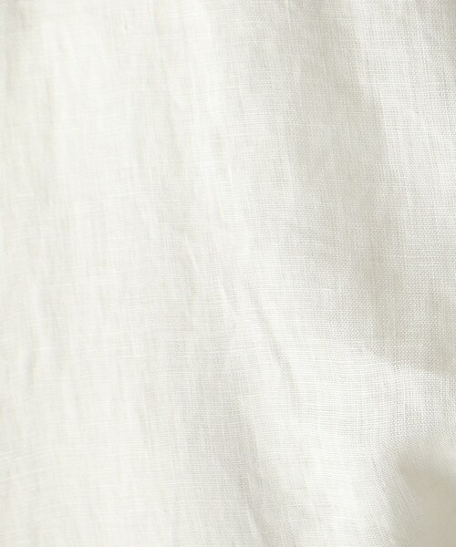 JET（ジェット）の「◆【ウォッシャブル】フレンチリネンVネック半袖ブラウス（シャツ/ブラウス・レディース・ホワイト/チャコールグレー/ベージュ/レモンイエロー/パープル系4・80/04）」の7枚目の写真