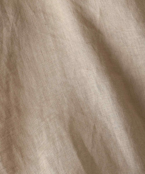 JET（ジェット）の「◆【ウォッシャブル】フレンチリネンVネック半袖ブラウス（シャツ/ブラウス・レディース・ホワイト/チャコールグレー/ベージュ/レモンイエロー/パープル系4・80/04）」の8枚目の写真