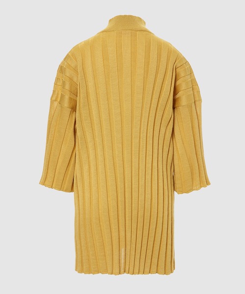 MAISON EUREKA（メゾンエウレカ）の「STRIPE RIB MOCK NECK（ニット/セーター・レディース・マスタード/ブルー系その他/ピンク系その他/ホワイト・FREE）」の7枚目の写真