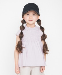 BRANSHES | シャーリング半袖チュニック(チュニック)