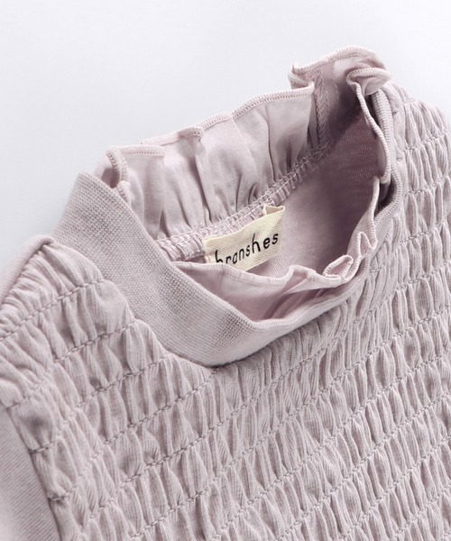 BRANSHES（ブランシェス）の「シャーリング半袖チュニック（チュニック・キッズ・ブラック/カーキ/ピンク・130cm/140cm/150cm/100cm/110cm/90cm/120cm）」の6枚目の写真