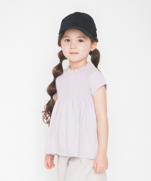 BRANSHES（ブランシェス）の「シャーリング半袖チュニック（チュニック・キッズ・ブラック/カーキ/ピンク・130cm/140cm/150cm/100cm/110cm/90cm/120cm）」の15枚目の写真