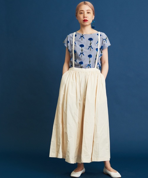 eiπe （イーペ）の「eiπe カーネーションジャカード　フレンチプルオーバー（Tシャツ/カットソー・レディース・レッド/ブルー・FREE）」の18枚目の写真