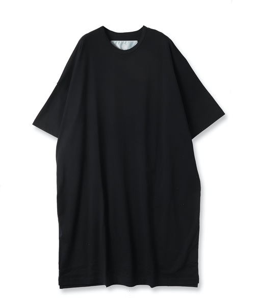 Dulcamara（ドゥルカマラ）の「2021秋冬 アシンメトリーOP -SMOOTH WOOL / CUT & SAWN-（ワンピース・レディース・ブルー/ブラック/オートミール・FREE）」の2枚目の写真