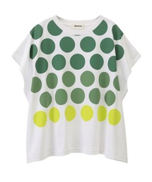 ズッカ コットン ドット Tシャツ グレー ZUCCa - ズッカ コットン ドット Tシャツ グレーの通販 by Hana