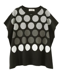 ズッカ コットン ドット Tシャツ グレー ZUCCa - ズッカ コットン ドット Tシャツ グレーの通販 by Hana