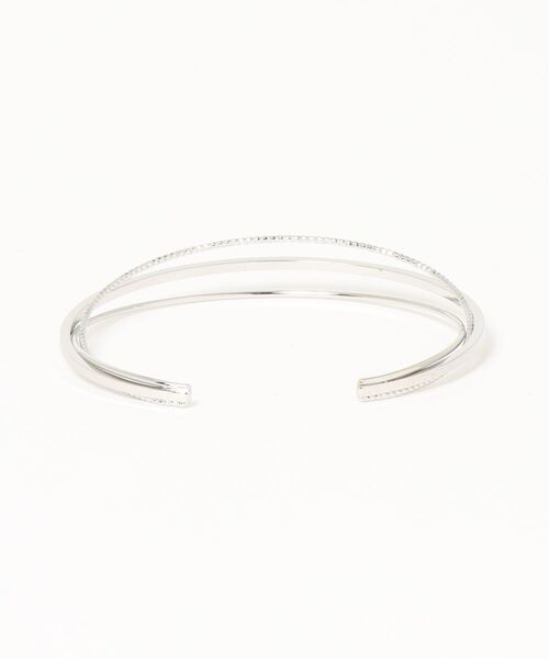 NATURAL BEAUTY BASIC（ナチュラルビューティーベーシック）の「トリプルメタルバングル（ネックレス・レディース・シルバー/ゴールド・ﾌﾘ-）」の3枚目の写真