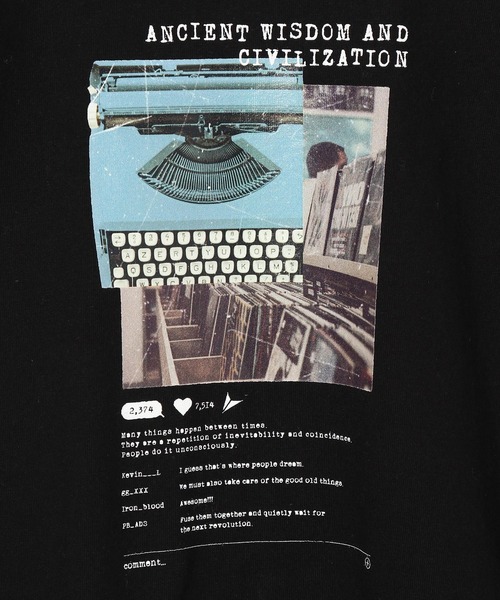 PAGEBOY（ページボーイ）の「アナログアートTシャツ（Tシャツ/カットソー・レディース・オフホワイト/ブラック・FREE）」の16枚目の写真