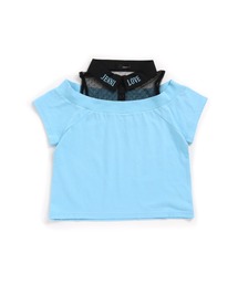 シャツドッキング肩あきＴシャツ