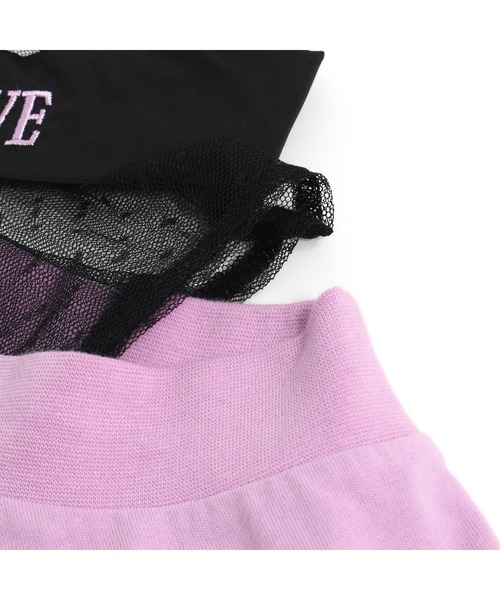 JENNI love（ジェニィラブ）の「シャツドッキング肩あきＴシャツ（Tシャツ/カットソー・キッズ・ブラック/サックスブルー/ラベンダー・130cm/140cm/150cm/160cm）」の15枚目の写真