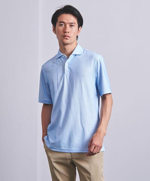 SOVEREIGN（ソブリン）の「＜SOVEREIGN（ソブリン）＞ クールマックス ハニカム ポロ（ポロシャツ・メンズ・ホワイト/ライトブルー/ネイビー・SMALL/MEDIUM/LARGE/X-LARGE）」の2枚目の写真