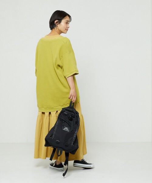 FREAK'S STORE(フリークスストア)の「ダメージワッフルVネックTシャツ(Tシャツ/カットソー・レディース・ピンク/ブラック/オフホワイト/ブルーグリーン・フリ-)」の14枚目の写真