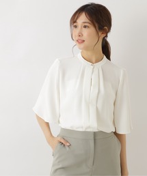 NATURAL BEAUTY BASIC | フロントタックブラウス五分袖(シャツ/ブラウス)