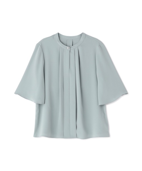 NATURAL BEAUTY BASIC（ナチュラルビューティーベーシック）の「フロントタックブラウス五分袖（シャツ/ブラウス・レディース・ベージュ系その他2/オフホワイト/ライトグリーン・SMALL/MEDIUM）」の18枚目の写真