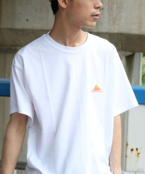 KELTY（ケルティ）の「【KELTY/ケルティ】GLOSTER別注 バックプリント ビッグシルエットショートスリーブTシャツ（Tシャツ/カットソー・メンズ・ホワイト/ブラック/ベージュ/オリーブ・M/L）」の5枚目の写真