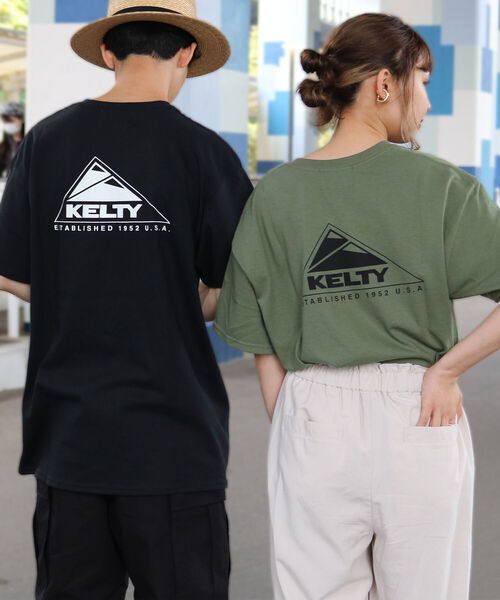 KELTY（ケルティ）の「【KELTY/ケルティ】GLOSTER別注 バックプリント ビッグシルエットショートスリーブTシャツ（Tシャツ/カットソー・メンズ・ホワイト/ブラック/ベージュ/オリーブ・M/L）」の10枚目の写真