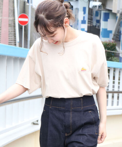 KELTY（ケルティ）の「【KELTY/ケルティ】GLOSTER別注 バックプリント ビッグシルエットショートスリーブTシャツ（Tシャツ/カットソー・メンズ・ホワイト/ブラック/ベージュ/オリーブ・M/L）」の11枚目の写真