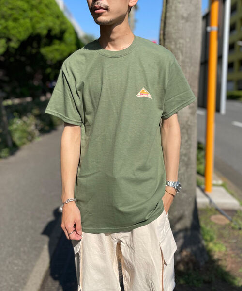 KELTY（ケルティ）の「【KELTY/ケルティ】GLOSTER別注 バックプリント ビッグシルエットショートスリーブTシャツ（Tシャツ/カットソー・メンズ・ホワイト/ブラック/ベージュ/オリーブ・M/L）」の22枚目の写真