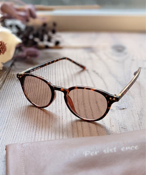 Per sist ence（パーシエンス）の「Per sist ence/パーシエンス 　グロスボストンサングラス （ケース・眼鏡クリーナー付）（サングラス・レディース・A/B/C/D/E/F/G・FREE）」の2枚目の写真