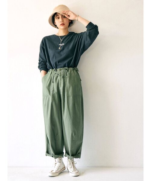 Ungrid（アングリッド）の「【10周年限定】UngridロゴロングスリーブTee（Tシャツ/カットソー・レディース・ブラック/ベージュ/オフホワイト・FREE）」の13枚目の写真