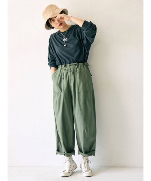 Ungrid（アングリッド）の「【10周年限定】UngridロゴロングスリーブTee（Tシャツ/カットソー・レディース・ブラック/ベージュ/オフホワイト・FREE）」の7枚目の写真