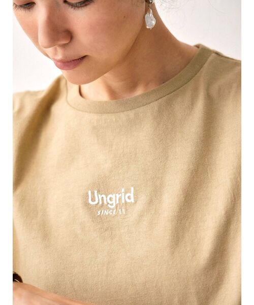 Ungrid（アングリッド）の「【10周年限定】UngridロゴロングスリーブTee（Tシャツ/カットソー・レディース・ブラック/ベージュ/オフホワイト・FREE）」の15枚目の写真