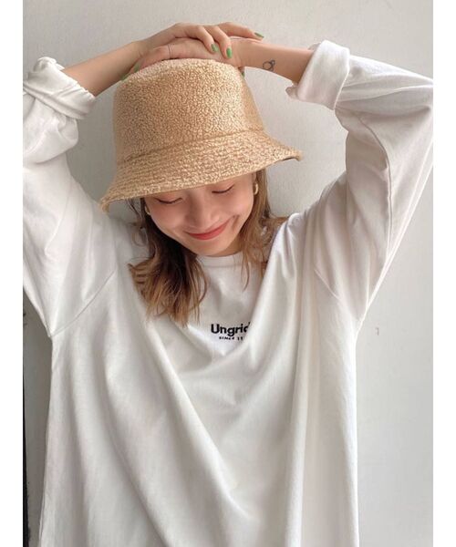 Ungrid（アングリッド）の「【10周年限定】UngridロゴロングスリーブTee（Tシャツ/カットソー・レディース・ブラック/ベージュ/オフホワイト・FREE）」の20枚目の写真